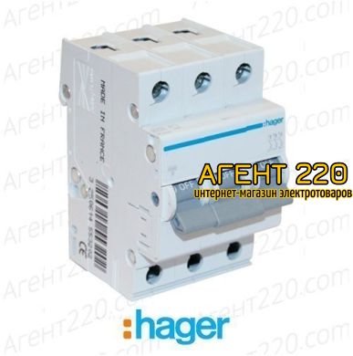 Автоматичеcкий выключатель MC363A 3p 63А hager