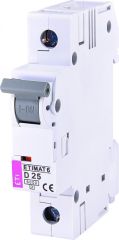 автомат ETIMAT 6 1p D 25A (6kA), ETI