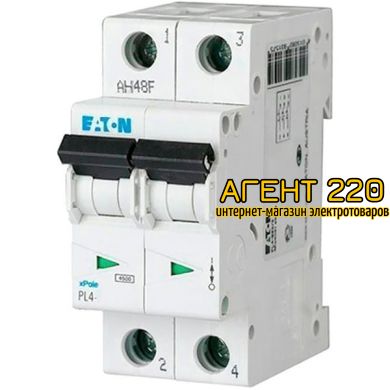 Автоматический выключатель PL4-C16/2 2п. 16А EATON