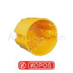 Коробка монтажная углубленная гипсокартон KOPOS KPR68/71L, желтый