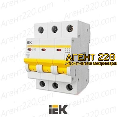 Автоматичеcкий выключатель ВА47-29 3п 50А х-ка С, ИЕК