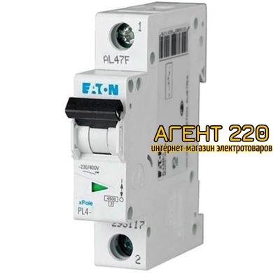 Автоматический выключатель PL4-C40/1 1п. 40А EATON