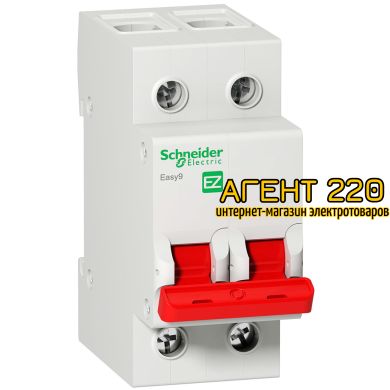 Выключатель нагрузки EZ9 "І-О"2Р 400В 40А/5кА Schneider electric