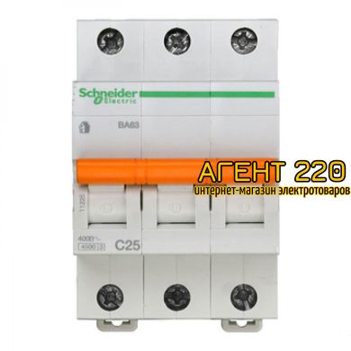 Автомат ВА63 3P 10A C Schneider electric