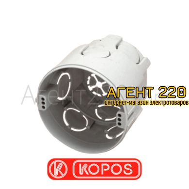 Коробка монтажная углубленная кирпич/бетон KOPOS KPR68, серый