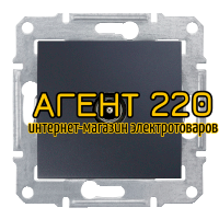 Розетка TV оконечная графит Sedna