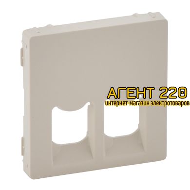 Лицевая панель розетки RJ11+RJ45 слоновая кость Legrand Valena LIFE