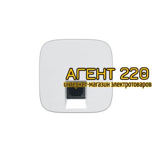 Лицевая панель розетки RJ11 / RJ45 белая Legrand Valena ALLURE