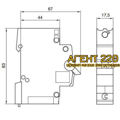 Автоматичеcкий выключатель MC150A 1p 50А hager