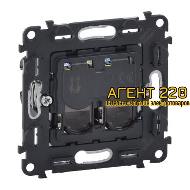 Розетка RJ45 двойная Кат.5е UTP Legrand Valena IN'MATIC
