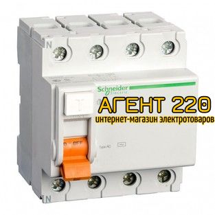 УЗО ВД63 4П 40A 100mA Schneider Electric