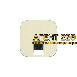 Лицевая панель розетки RJ11 / RJ45 слоновая кость Legrand Valena ALLURE