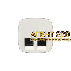 Лицевая панель розетки RJ11+RJ45 жемчуг Legrand Valena ALLURE