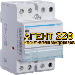 Контактор модульный ESC340, 40A, 3НО, 230В, Hager