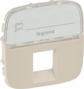 Лицевая панель RJ11/RJ45 с текстом жемчуг Legrand Valena ALLURE