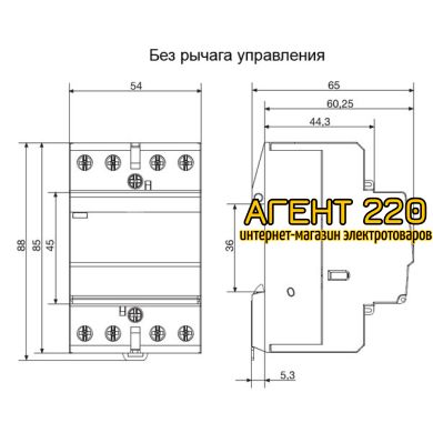 Контактор модульный ESC440, 40A, 4НО, 230В, Hager