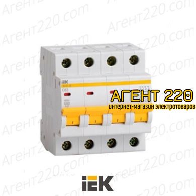 Автоматичеcкий выключатель ВА47-29 4п 25А х-ка С, ИЕК