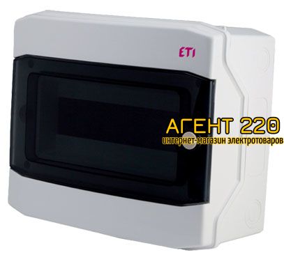 Навесной пластиковый щит ETI ECH-12PT (на 12 модулей наружный IP65)