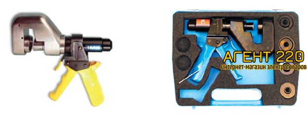 Дырокол для лотков с Набором матриц в чемодане