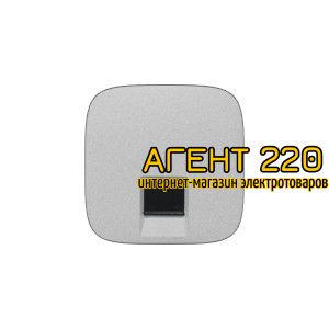 Лицевая панель розетки RJ11 / RJ45 алюминий Legrand Valena ALLURE