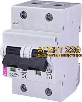 автомат ETIMAT 10 2р C 100А (20 kA), ETI