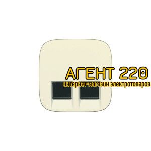 Лицевая панель розетки RJ11+RJ45 слоновая кость Legrand Valena ALLURE