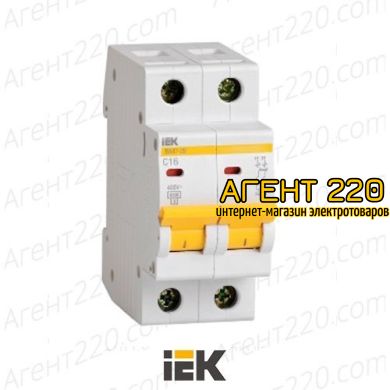 Автоматичеcкий выключатель ВА47-29 2п 10А х-ка С, ИЕК