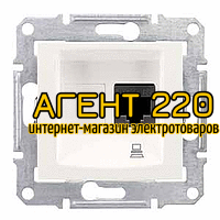 Розетка компьютерная кат.5е UTP сл.кость Sedna