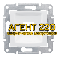 Накладка для розетки 1Мод Rdm Кат5Е 6 Utp белый Sedna