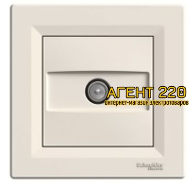 Розетка TV крем проходная 4dB Asfora