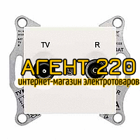 Розетка TV/R проходная 4dB сл.кость Sedna
