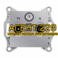 Розетка TV/R/Sat оконечная алюминий Sedna