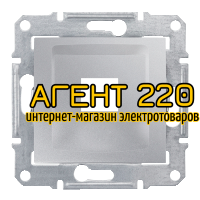 Накладка для розетки 1Мод Rdm Кат5Е 6 Utp алюминий Sedna
