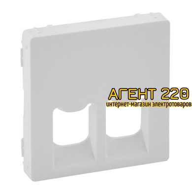Лицевая панель розетки RJ11+RJ45 белая Legrand Valena LIFE