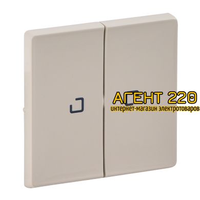 Клавиша выключателя 2-кл. с подсветкой слоновая кость Legrand Valena LIFE