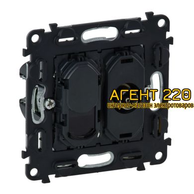 Розетка TV + RJ45 Кат.6 UTP Legrand Valena IN'MATIC